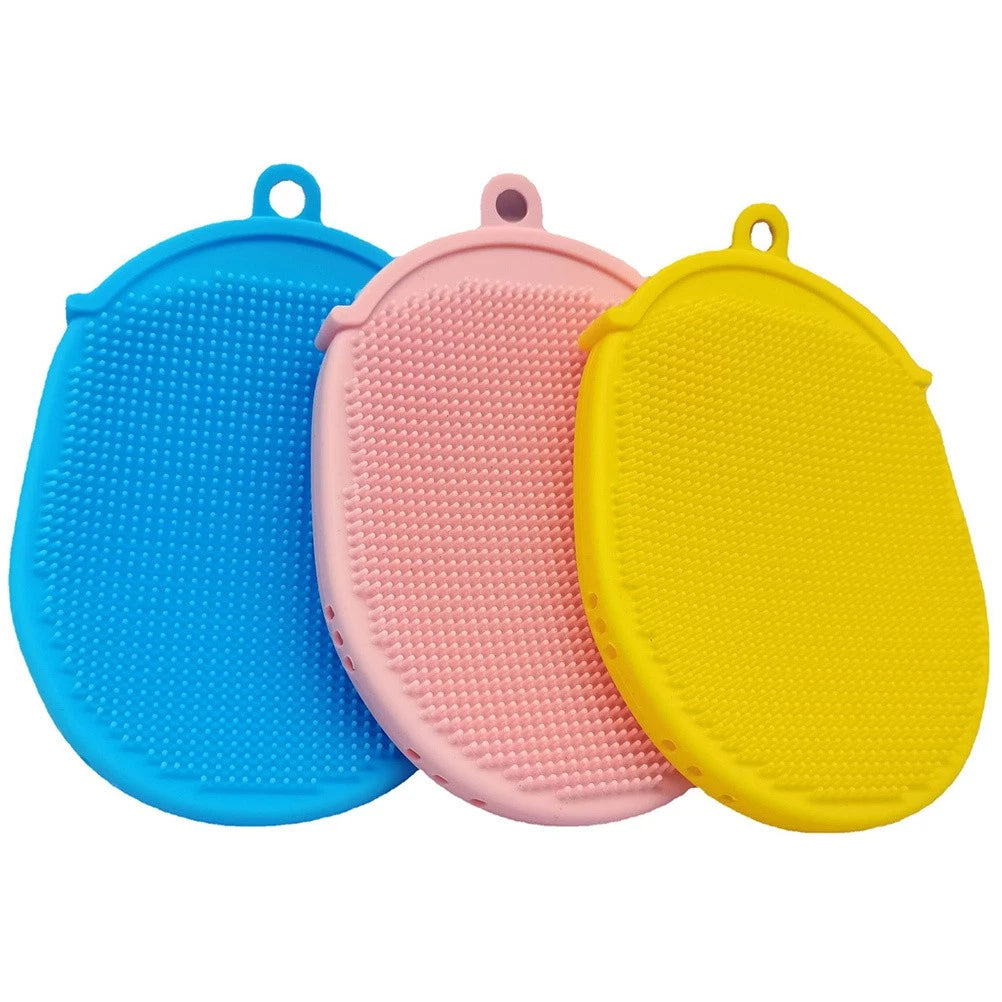 3 Pcs Bath Brush Shower Scrubber for Body Scruber Supple Exfoliating Tool