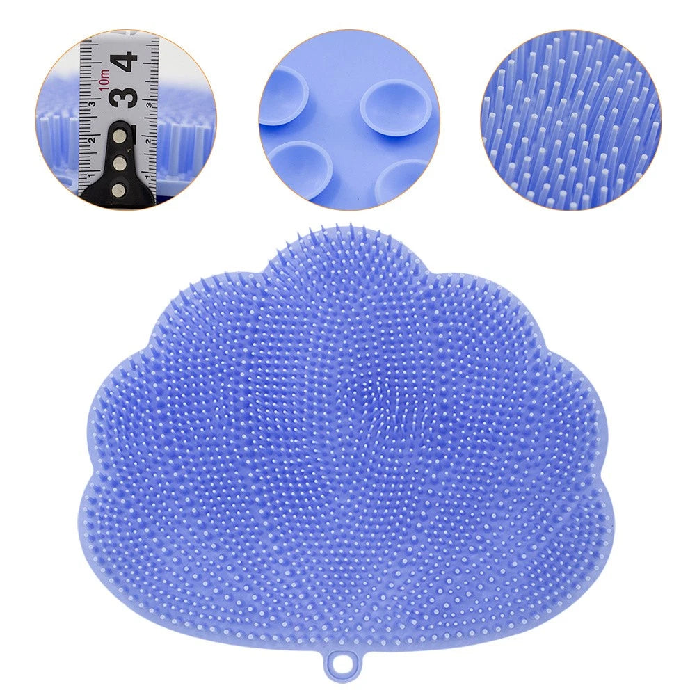 Silicone Bath Towel Man Back Brush Massage Practical Body Bathing Scrubber