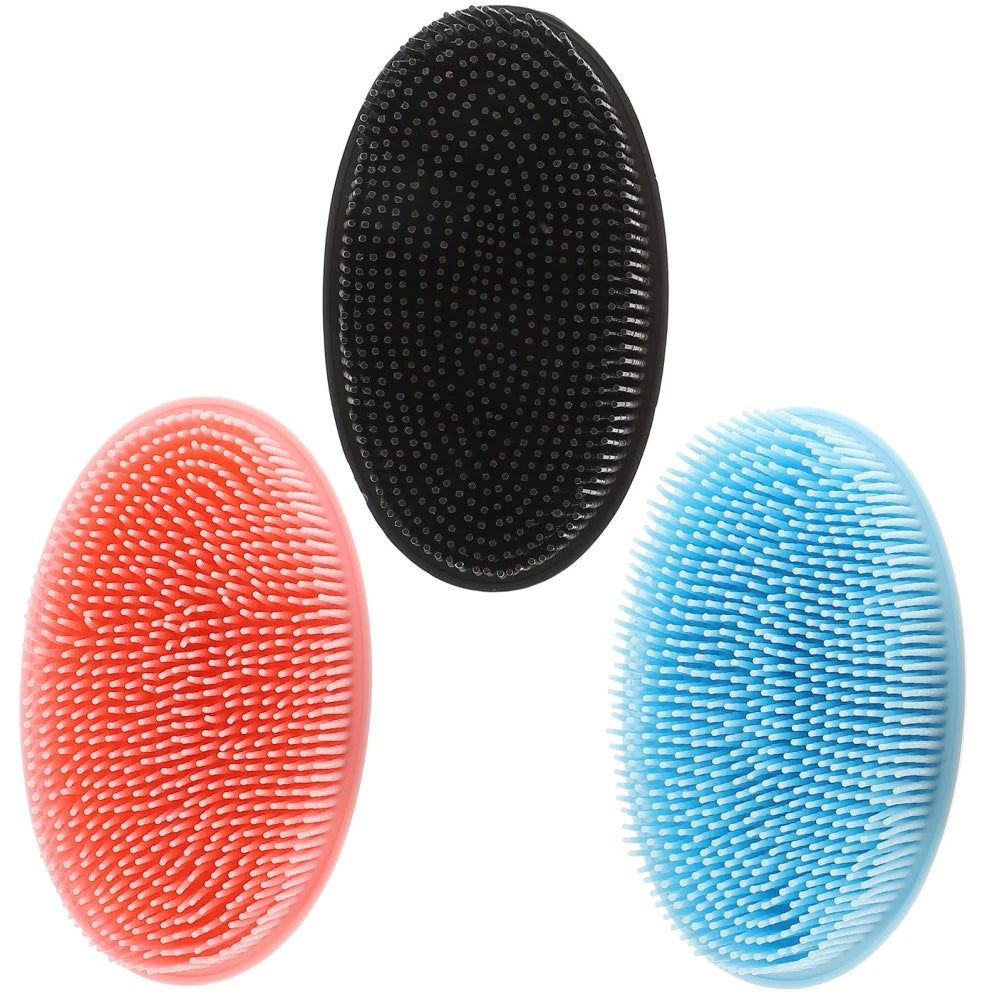 3 Pcs Shampoo Bath Brush Child Body Scrub Shower Scrubber for Men