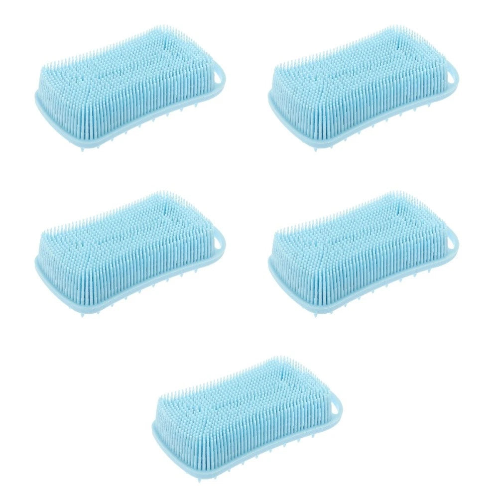 Silicone Bath Brush Shower Exfoliator Exfoliating Body Scrubber