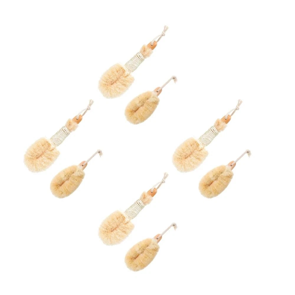 2 Pcs Silk Bath Brush Exfoliating Shower Body Brushes Miss Man Scrubbers for