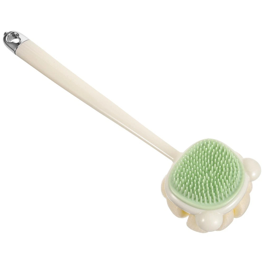 Long Handle Bath Brush Soft Bristles Back Scrubber for Shower Use