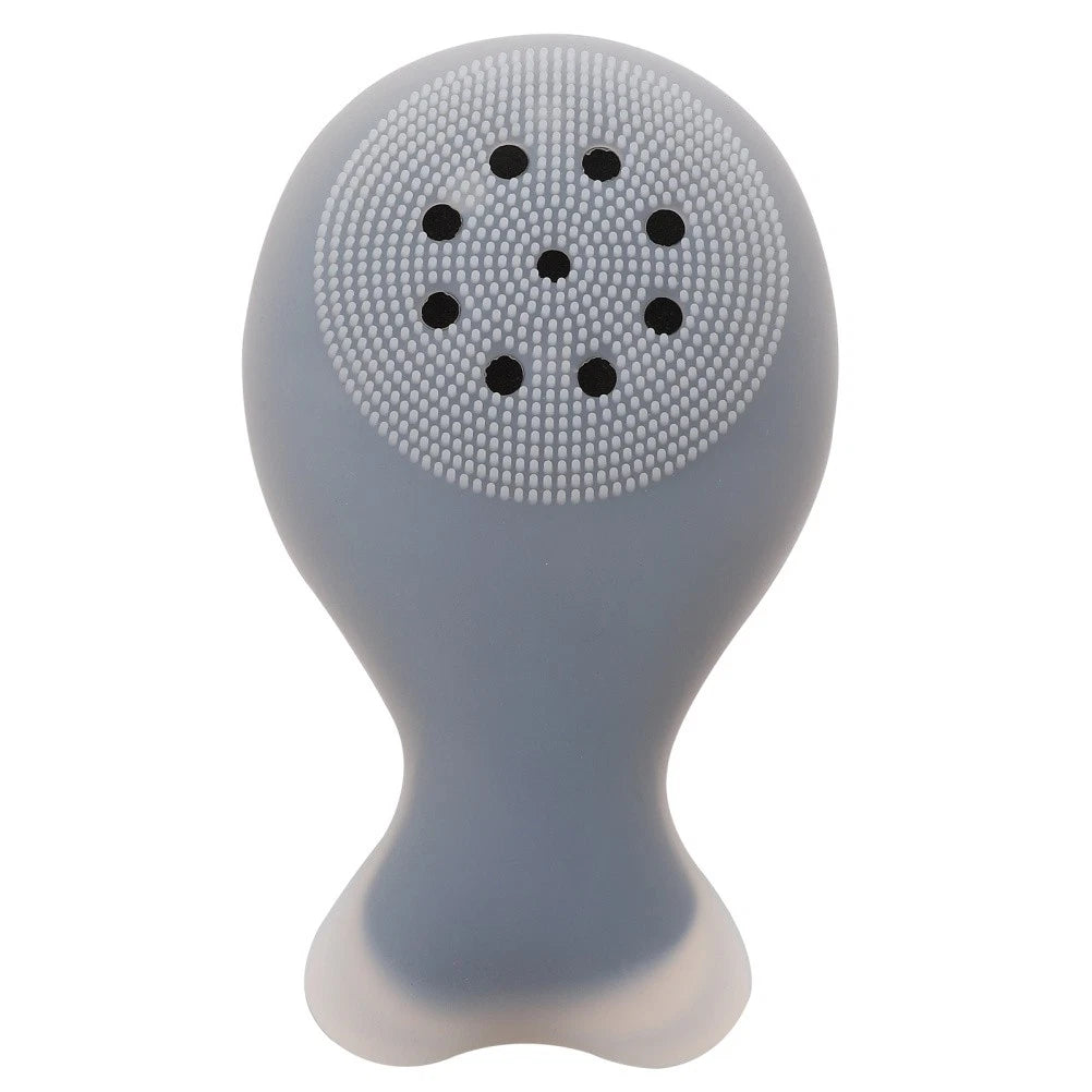 Silicone Bath Handle Back Rub Massager Shower Cleaning Brush