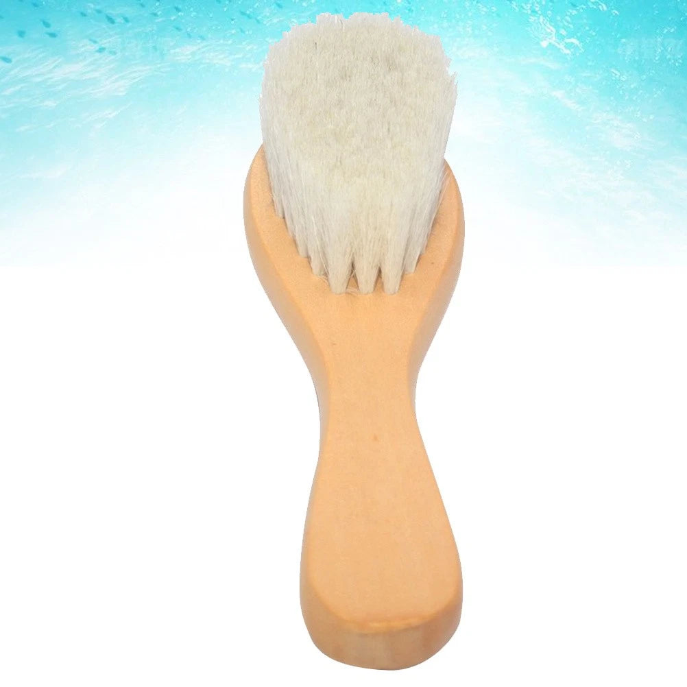 1pc Bath Brush Wooden Handle Bath Scrubber Body Massage Brush Brush for Baby