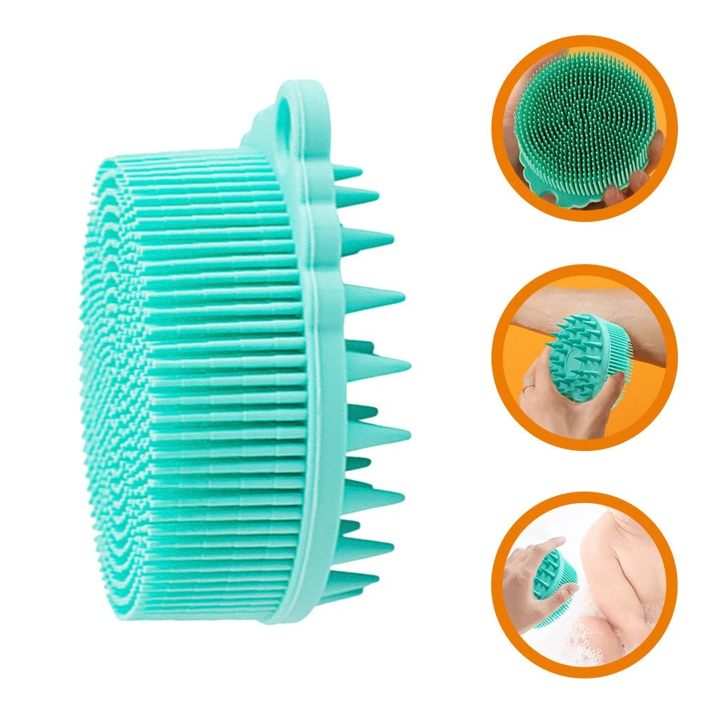 Silicone Bath Brush Toddler Child Sensory Brushes Baby Hair Scrub for Body