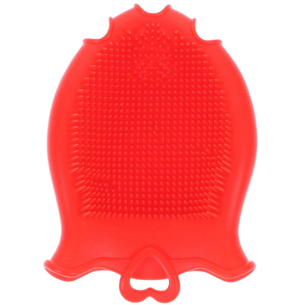 Silicone Shampoo Brush Baby Bath Shower Brushes for Exfoliating Scrubber