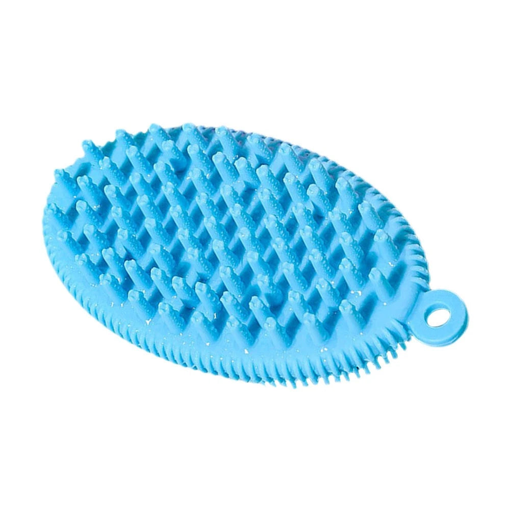 Bath Brush Body Exfoliator Hand Held Silicone Scrubber Cleaning