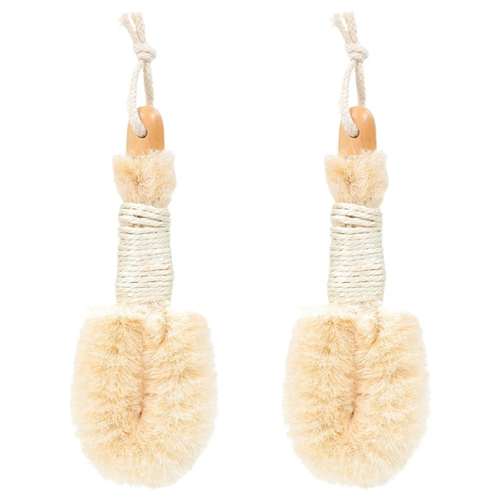 2 Pcs Silk Bath Brush Miss Exfoliating Loofah Scrubber for Body Shower