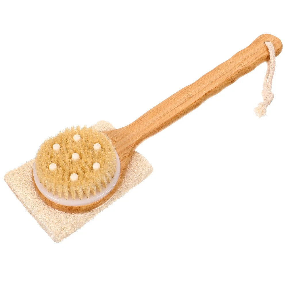 Home Use Handheld Bath Brush Comfortable Bath Scrubber Brush Skin Cleaner