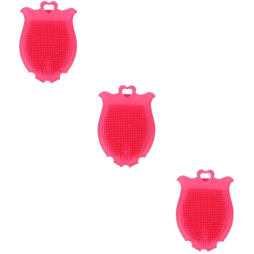 Silicone Shampoo Brush Baby Bath Shower Brushes for Exfoliating Scrubber