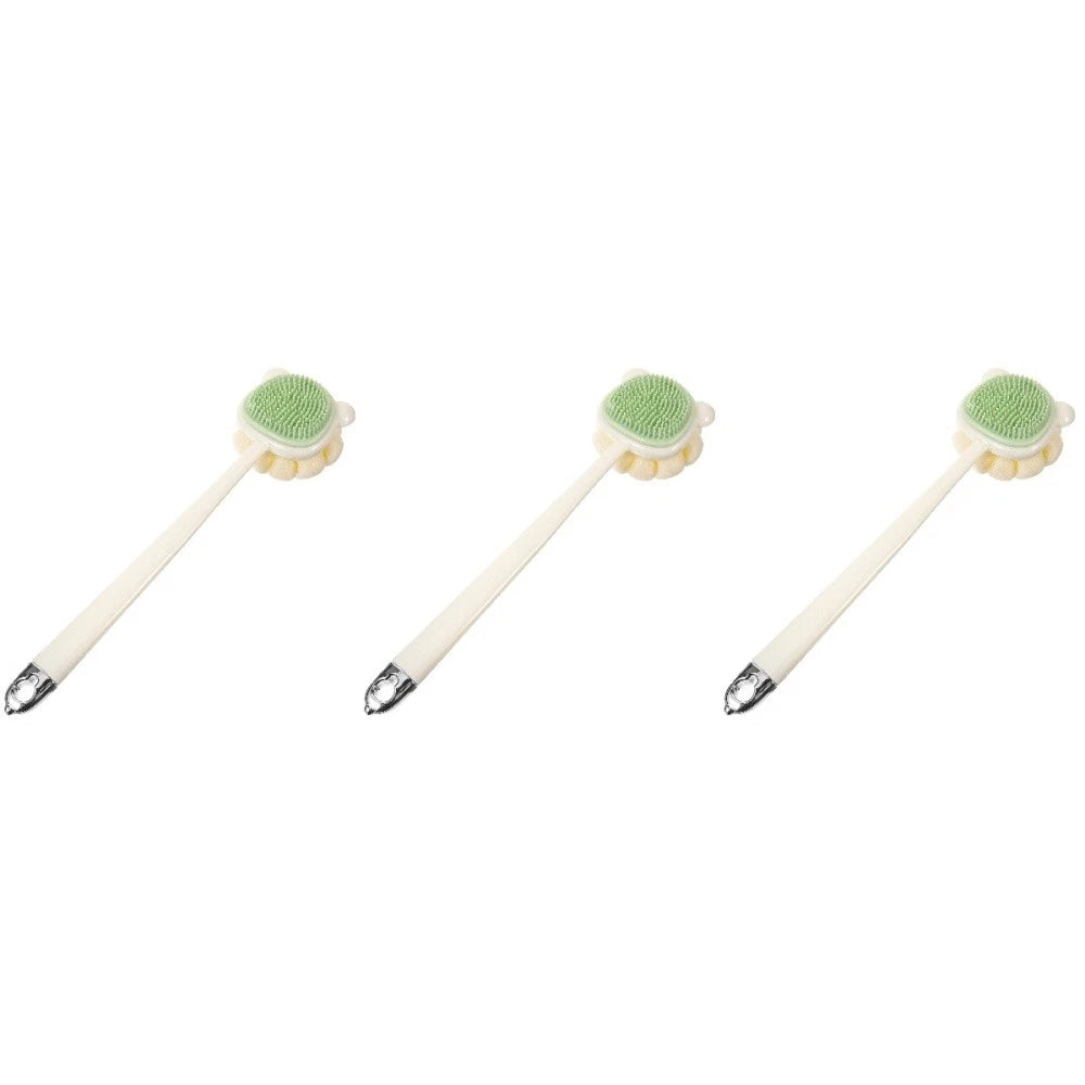 Long Handle Bath Brush Soft Bristles Back Scrubber for Shower Use