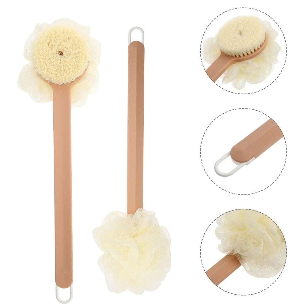Bath Brush and Towel Miss Long Handle Back Scrubber Body Brushes