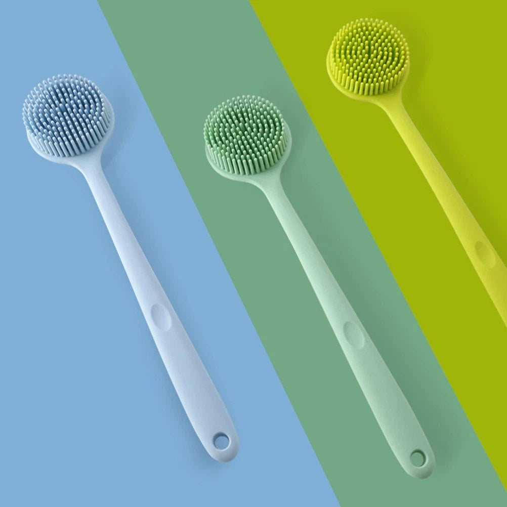 Body Scrubber Exfoliating Brush Bath Silicone Exfoliator Back for Shower