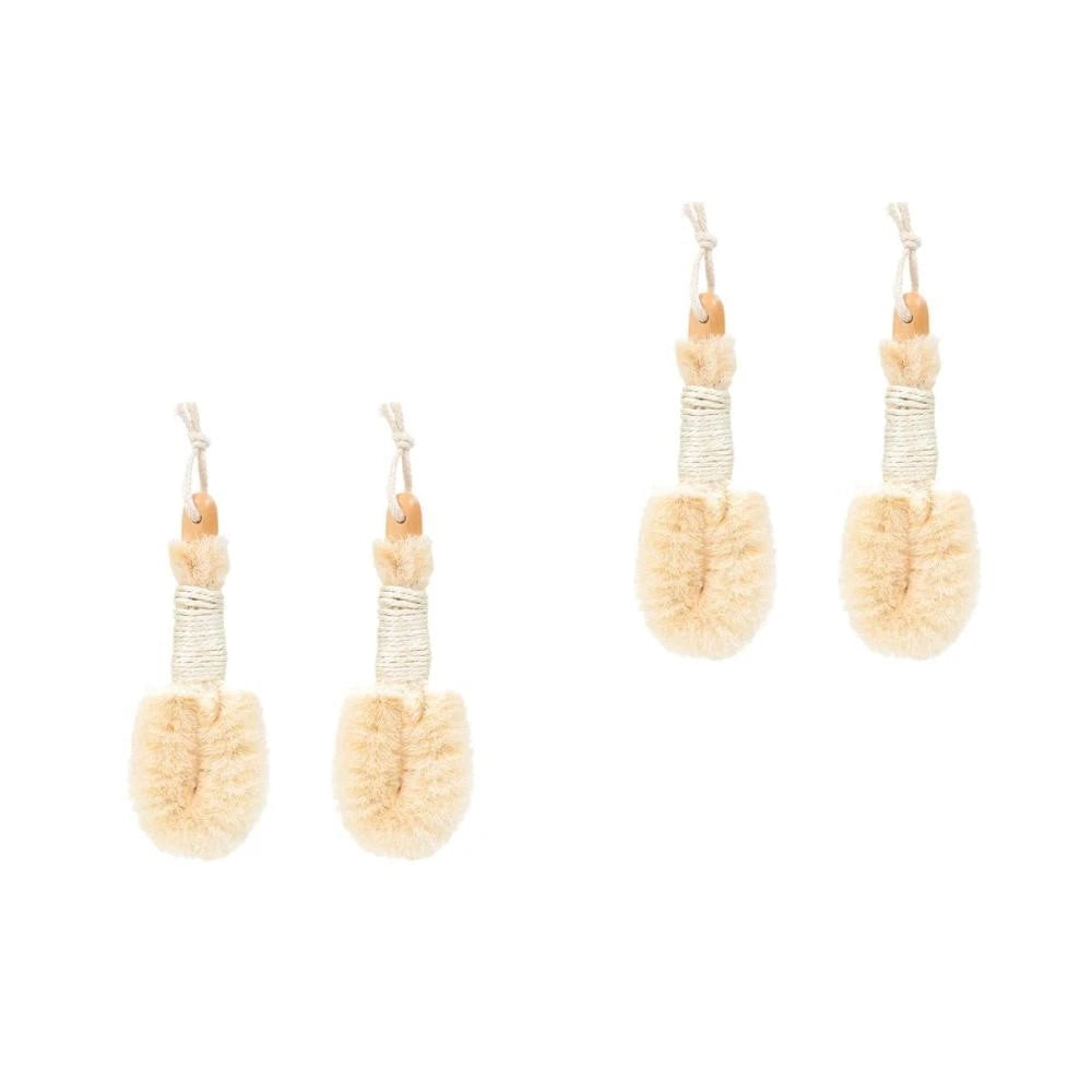 2 Pcs Silk Bath Brush Miss Exfoliating Loofah Scrubber for Body Shower