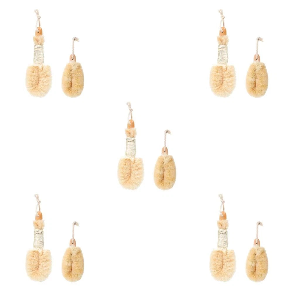 2 Pcs Silk Bath Brush Exfoliating Shower Body Brushes Miss Man Scrubbers for