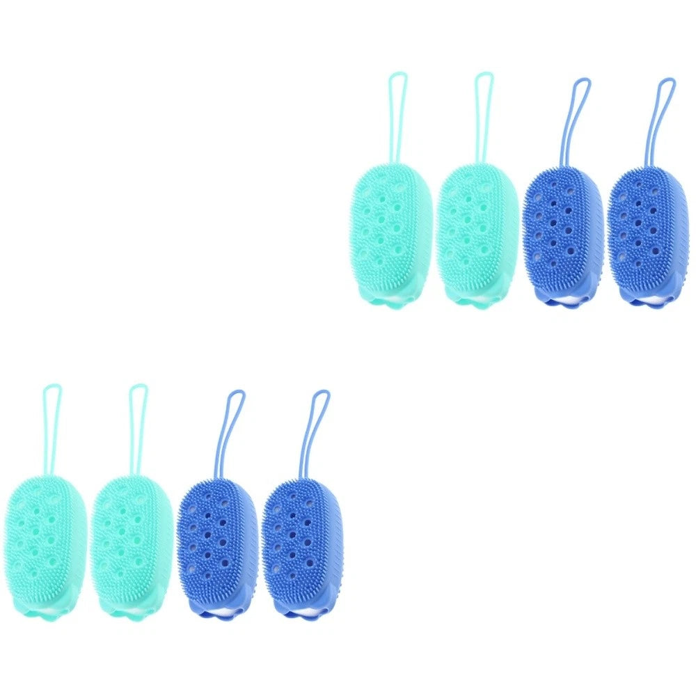 4 Pcs Scrub Brush Child Baby Shower Scrubber for Body Exfoliating Scrubbing
