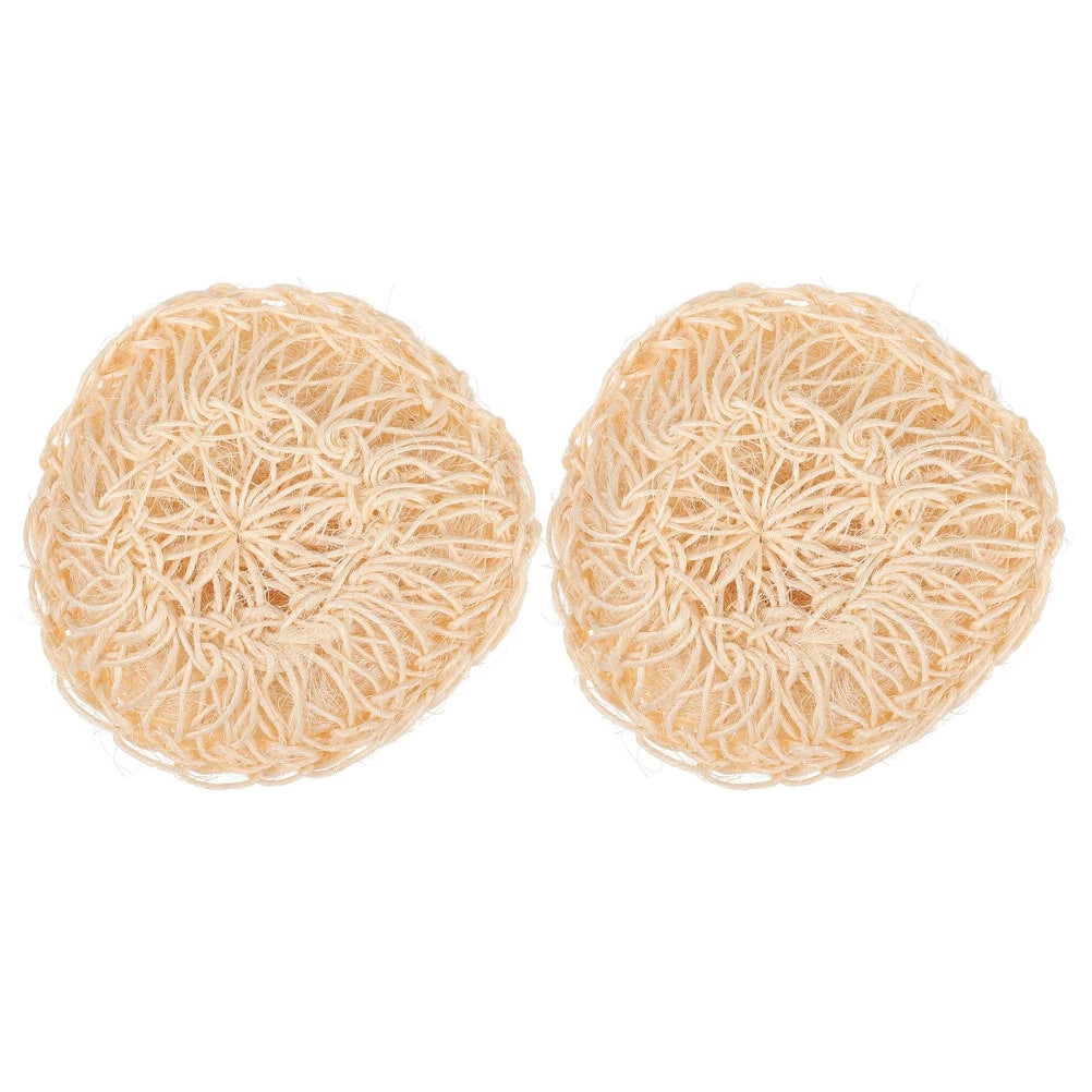 2 Pcs Sisal Bath Brush Man Body Scruber Back Cleaners Bathing Balls