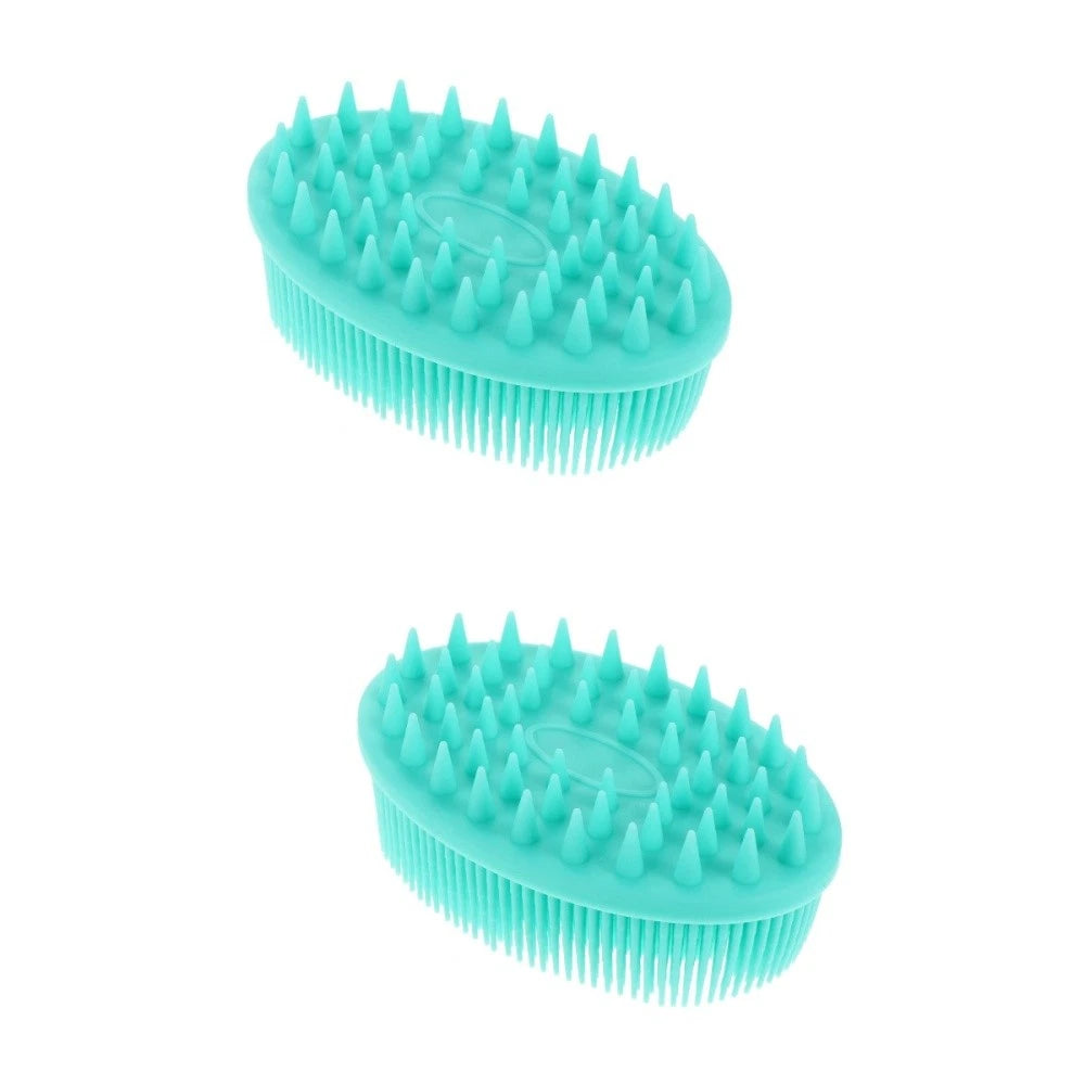 Baby Bath Brush Massage Scrubber Shower Brush Kids Silicone Hair Brush