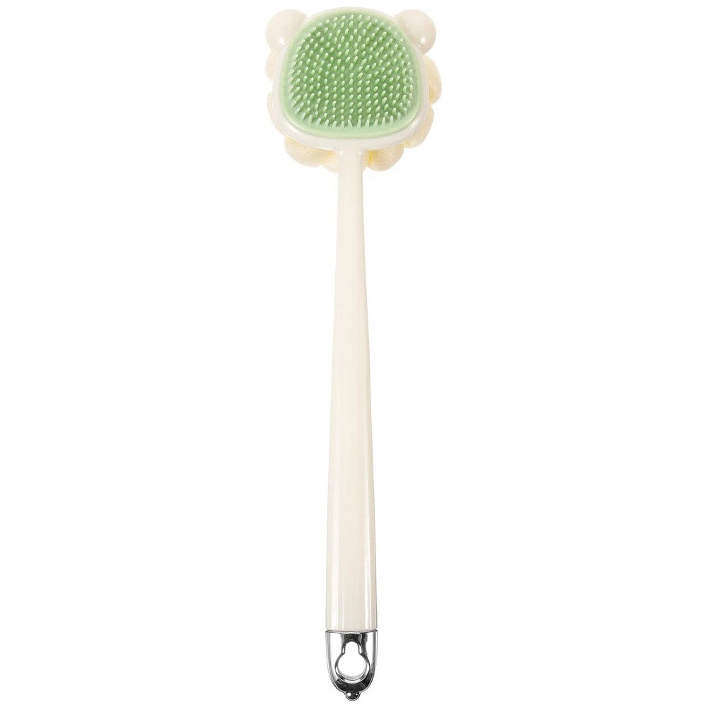 Long Handle Bath Brush Soft Bristles Back Scrubber for Shower Use