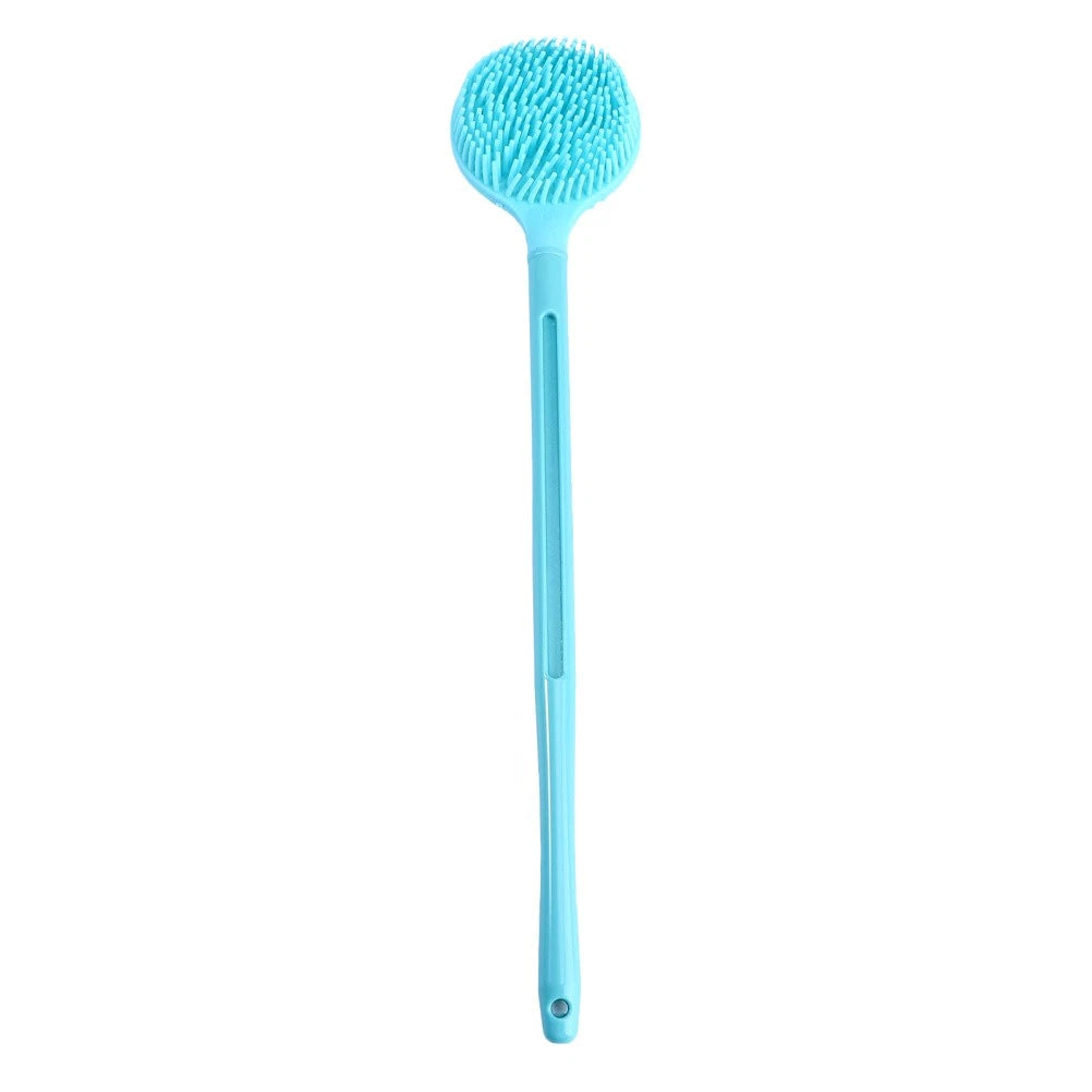 1pc Shower Brush Silicone Exfoliating Brushes Back Scrubber Bathing Accessories