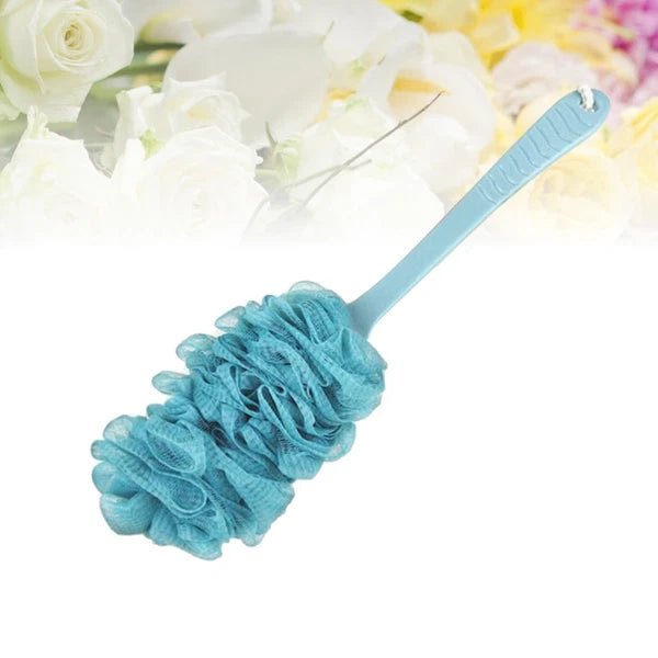 Bath Brush and Towel Body Shower Back Scrubber Scrubbing Long Handle