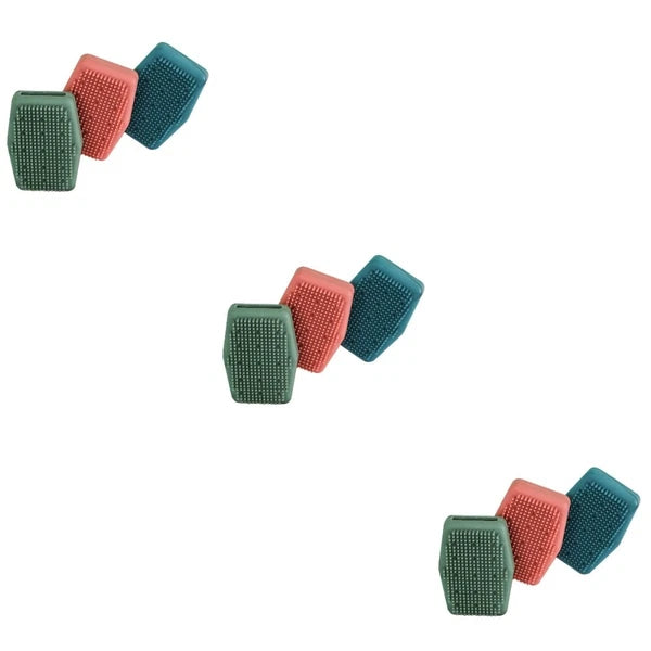 3 Pcs Silicone Bath Brush Man Bathing Brushes Cleaning Scrubbers