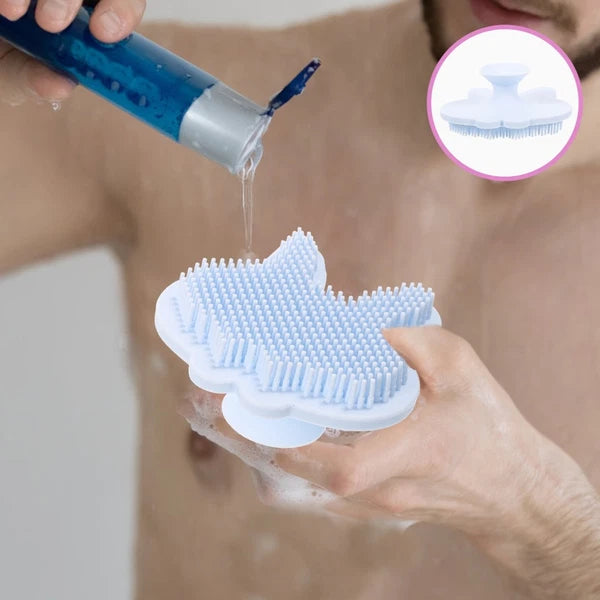 Silicone Bath Brush Child Baby Shower Exfoliating Scrubber Brushes