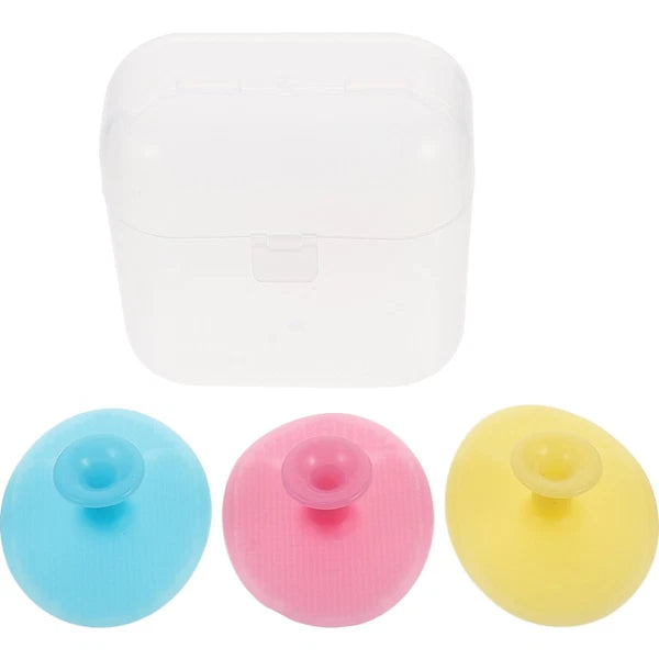 Baby Bath Brush Gentle Cleanser Cleansing Silicone Shower Scrubber Massage