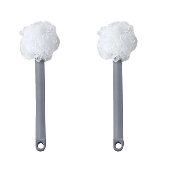 1pc Bath Scrubber Body Cleaning Brush Skin Massager Bathing Accessory (Gray)