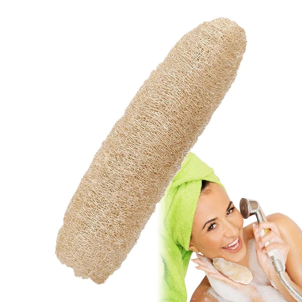 Shower Loofah Natural Loofah Sponges Pack Of 3, For Kitchen Dishes Scrubber