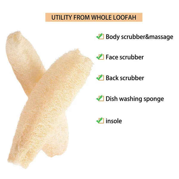 Bath Loofah Loofah Sponge Body Pouf For Shower Cleaning Brush Natural Body