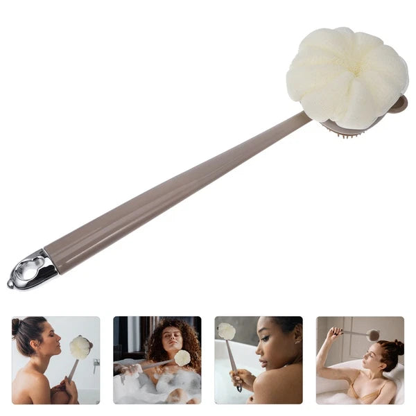 Bath Brush Long Handle Back Scrubber Dual-side Shower Brush Bathing Brush Bath