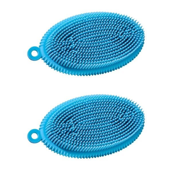 1pc Home Use Silicone Bath Brush Hair Washing Brush Bath Cleaning Brush