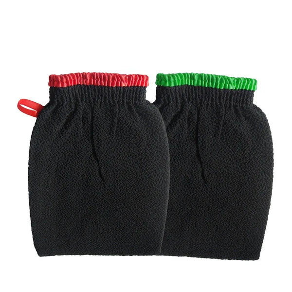 2 Pcs Exfoliating Gloves Bath Scrubber for Body Brush Exfoliator