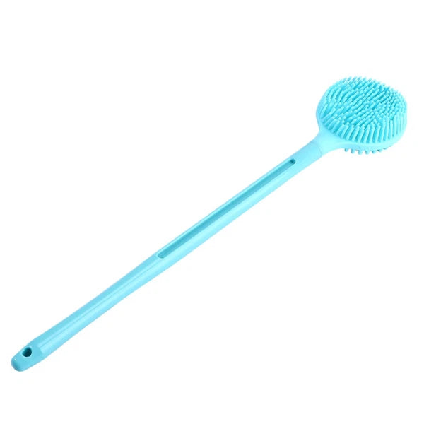 1pc Shower Brush Silicone Exfoliating Brushes Back Scrubber Bathing Accessories