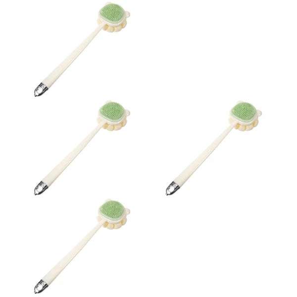 Long Handle Bath Brush Soft Bristles Back Scrubber for Shower Use