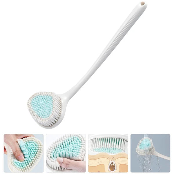 Daily Use Shower Brush Long Handle Body Scrubber Back Cleaning Brush Bath