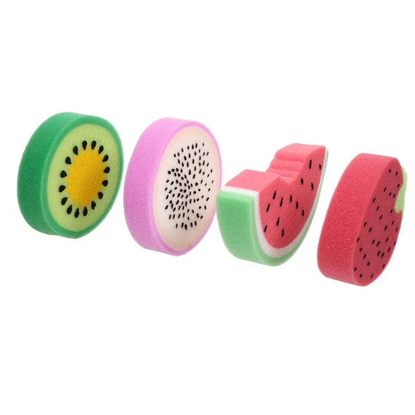 4 Pcs Bath Accessories Shower Sponges Fruit Cotton Miss Body for Cute Loofah