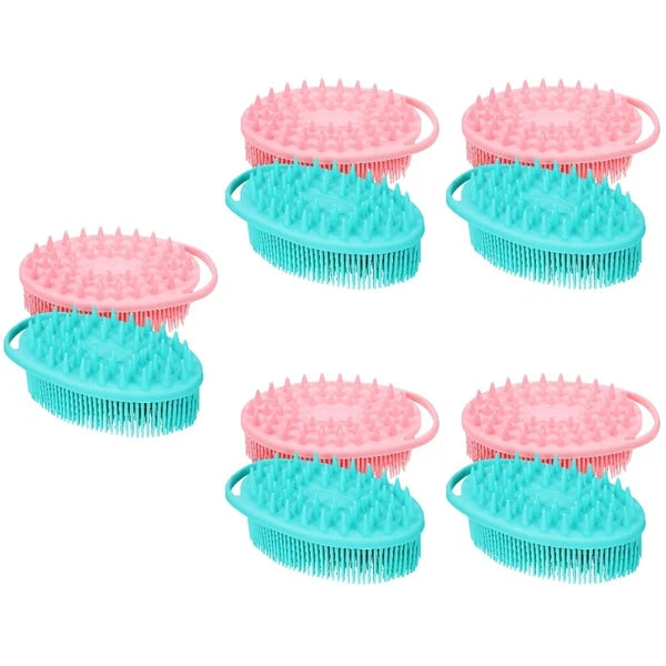 2 Pcs Massage Bath Brush Miss Silicone Exfoliating Shower Brushes