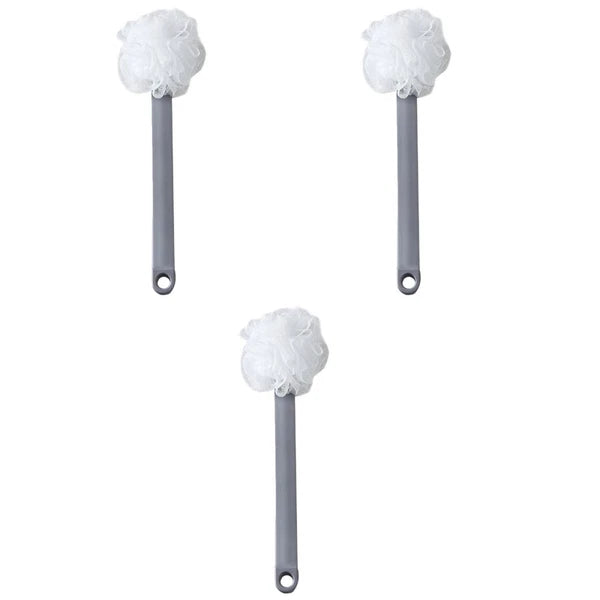 1pc Bath Scrubber Body Cleaning Brush Skin Massager Bathing Accessory (Gray)