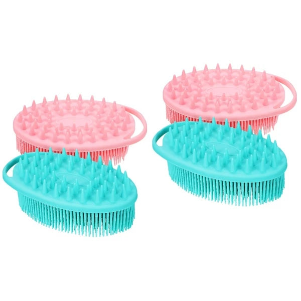 2 Pcs Massage Bath Brush Miss Silicone Exfoliating Shower Brushes
