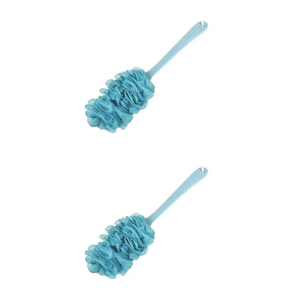 Bath Brush and Towel Body Shower Back Scrubber Scrubbing Long Handle