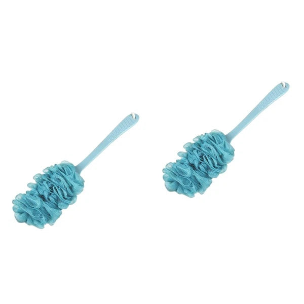 Bath Brush and Towel Body Shower Back Scrubber Scrubbing Long Handle