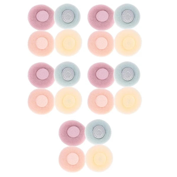 4Pcs Shower Scrubber Shower Tool Shower Brush With Suction Cup Bathing Tool