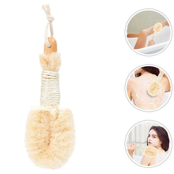 2 Pcs Silk Bath Brush Miss Exfoliating Loofah Scrubber for Body Shower