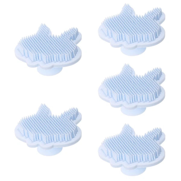 Silicone Bath Brush Child Baby Shower Exfoliating Scrubber Brushes