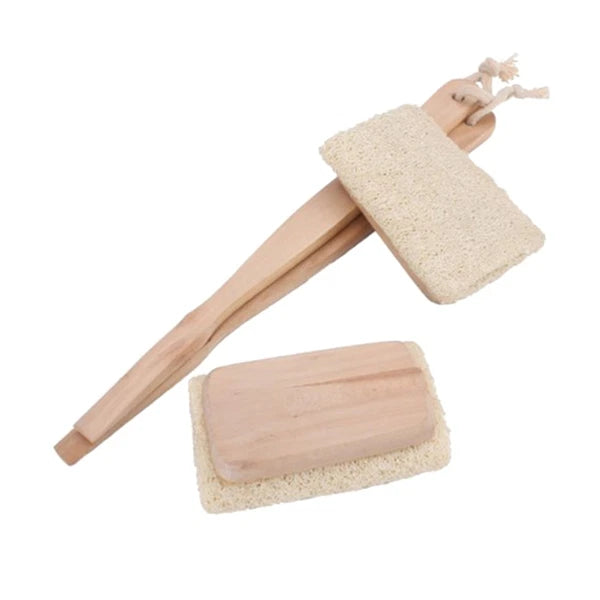 Long Handle Loofah Back Brush for Spa and Shower Experience Random Color