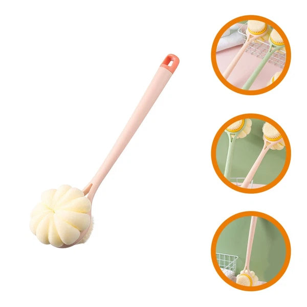 Bath Brush Exfoliating Cleaning Scrubber Dual Handle Shower