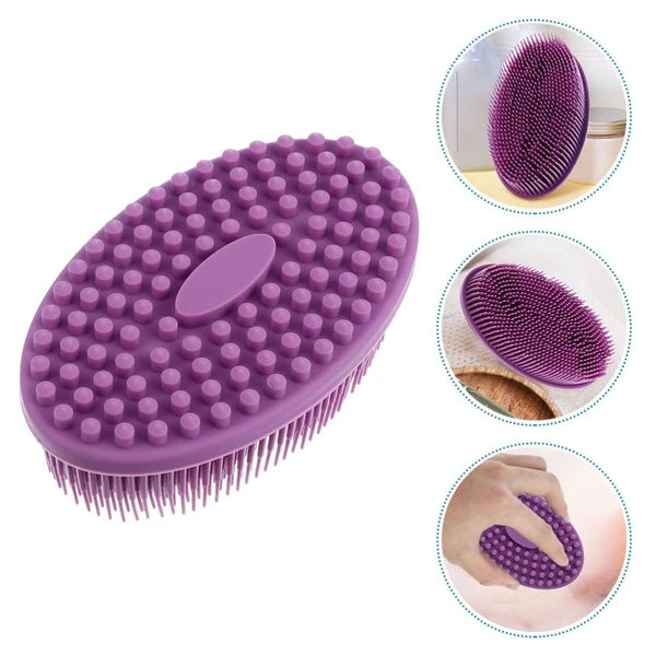 Infant Silicone Bath Massage Brush Rubbing Brush Children Silicone Loofah