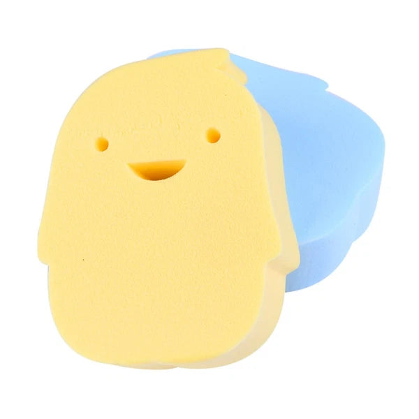 2 Pcs Baby Bath Rubbing Scrubber Infant Shower Sponge Body Bath Brush PVA